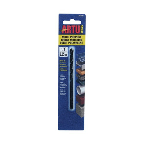 ARTU 1/4 in. X 4-1/8 in. L Tungsten Carbide Tipped Drill Bit Straight Shank 01030 1 pc