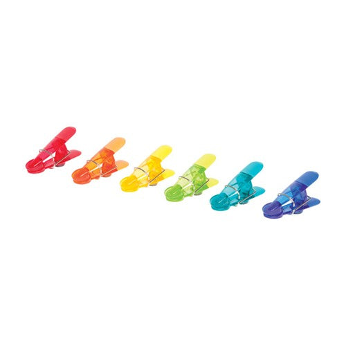 Core Kitchen Assorted ABS/TPR Magnetic Bag Clips AC18136, Pack of 12