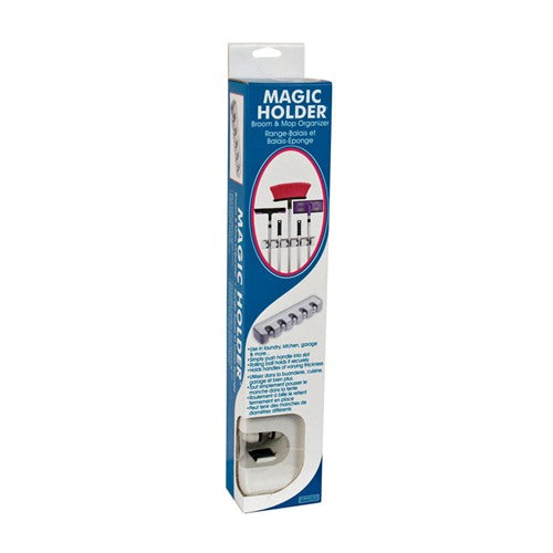 Evri Magic Holder 3-1/8 in. H X 2-1/2 in. W X 17-1/2 in. L White Mop Holder MH5-W