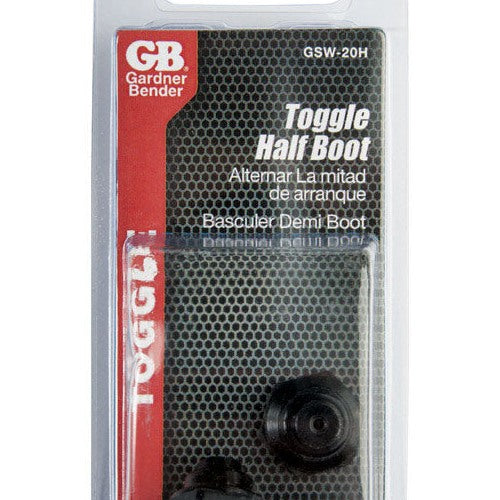 Gardner Bender Half-Boot Toggle Switch Black GSW-20H 2 pk