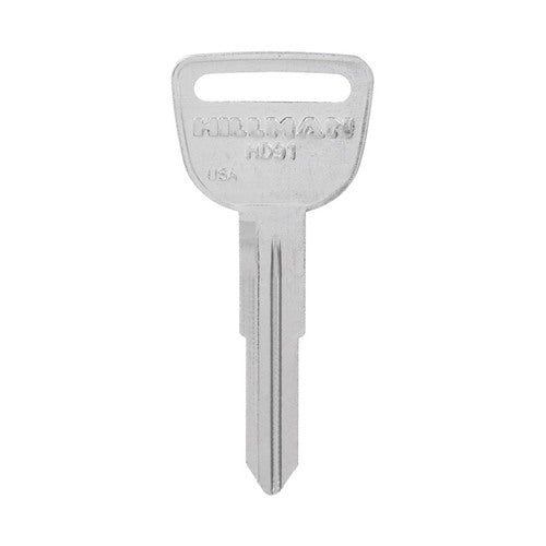 HILLMAN Traditional Key Automotive Key Blank Double For Honda Silver 84056, Pack of 10