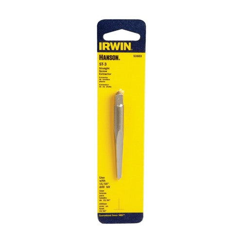 Irwin Hanson 15/64 in. X 15/64 in. D Carbon Steel Straight Screw Extractor 6 in. 53603 1 pc, Pack of 3
