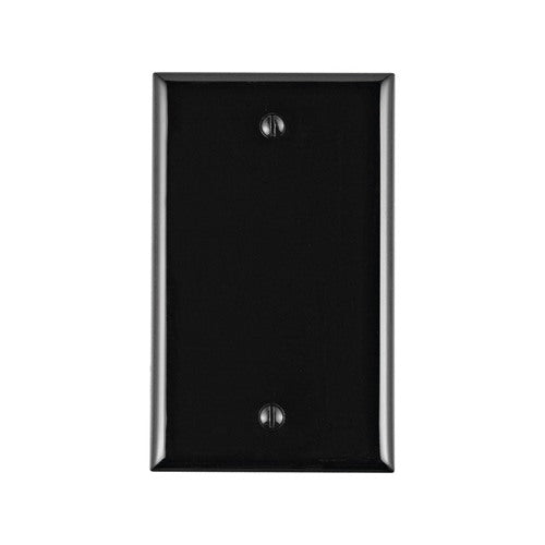 Leviton Black 1 gang Nylon Blank Wall Plate 80714-00E 1 pk