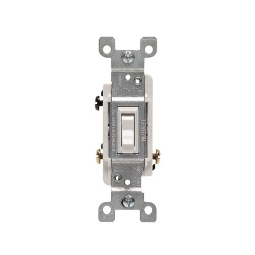 Leviton CSA 15 amps Toggle Switch White C22-01453-02W 1 pk