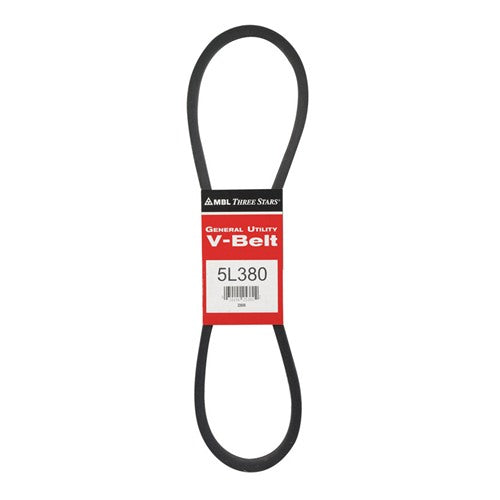 Mitsuboshi FHP General Utility V-Belt 0.63 in. W X 38 in. L For Fractional Horsepower Motors 5L380A