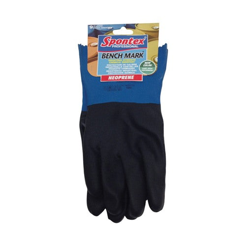 Spontex Bench Mark Neoprene Cleaning Gloves L Black 33003ZQK 1 pk