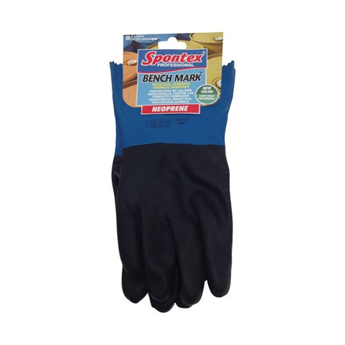 Spontex Bench Mark Neoprene Cleaning Gloves XL Black 33004ZQK 1 pk