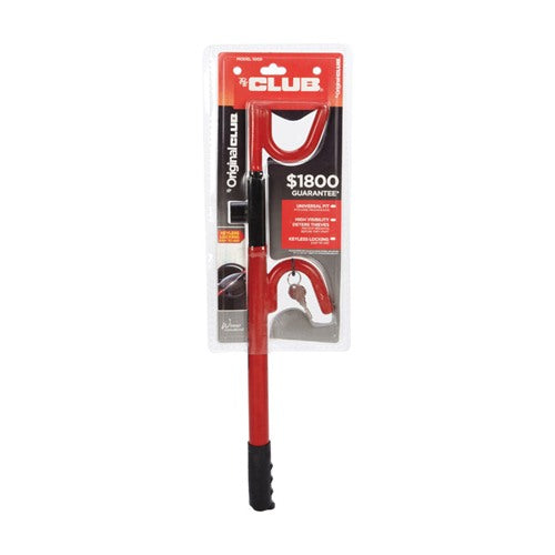 The Club Red Steering Wheel Lock For Fit Most Vehicles 1000 1 pk