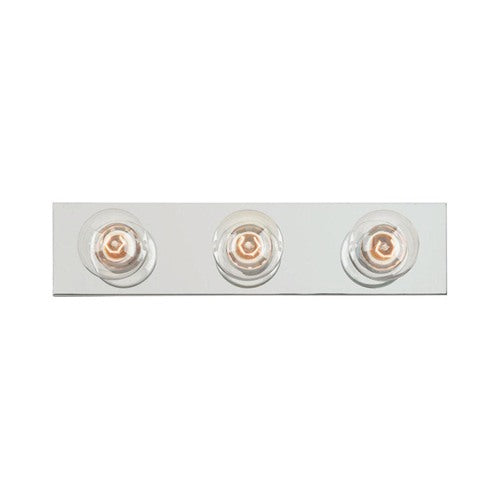 Westinghouse Silver 3 lights Incandescent Bathroom Bar Fixture Wall Mount 6640600