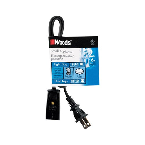 Woods 18/2 HPN 125 V 2 ft. L Small Appliance Cord