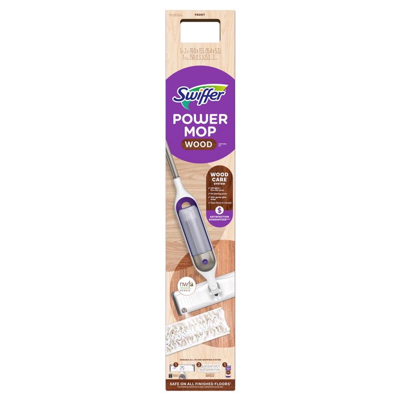Swiffer Power Mop 14.5 in. W Dry/Wet Spray Mop Kit 80715013, Pack of 2