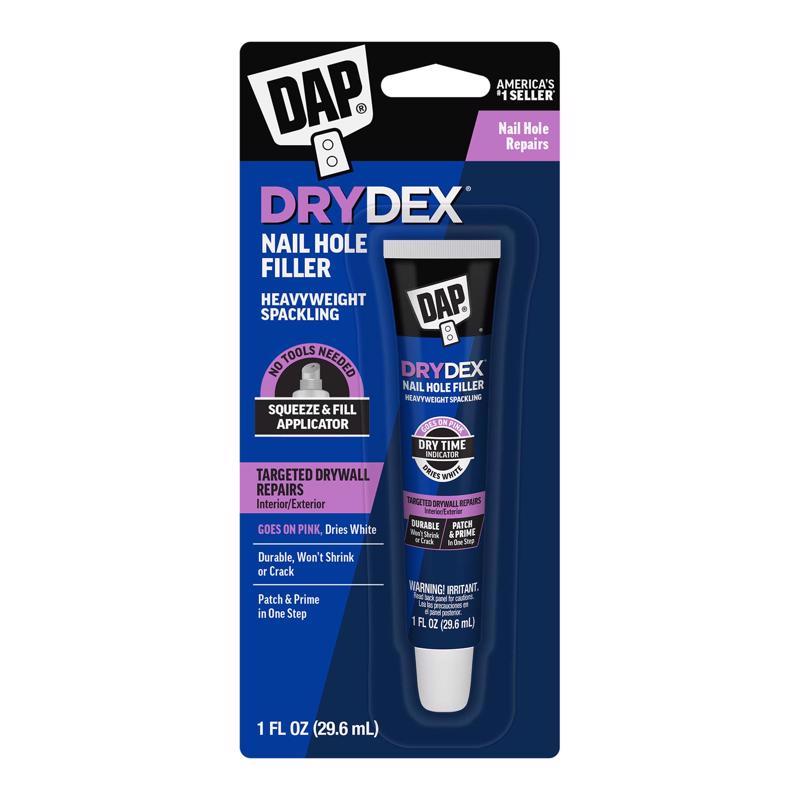 DAP DryDex Ready to Use Pink/White Nail Hole Filler 1 fl. oz., Pack of 6