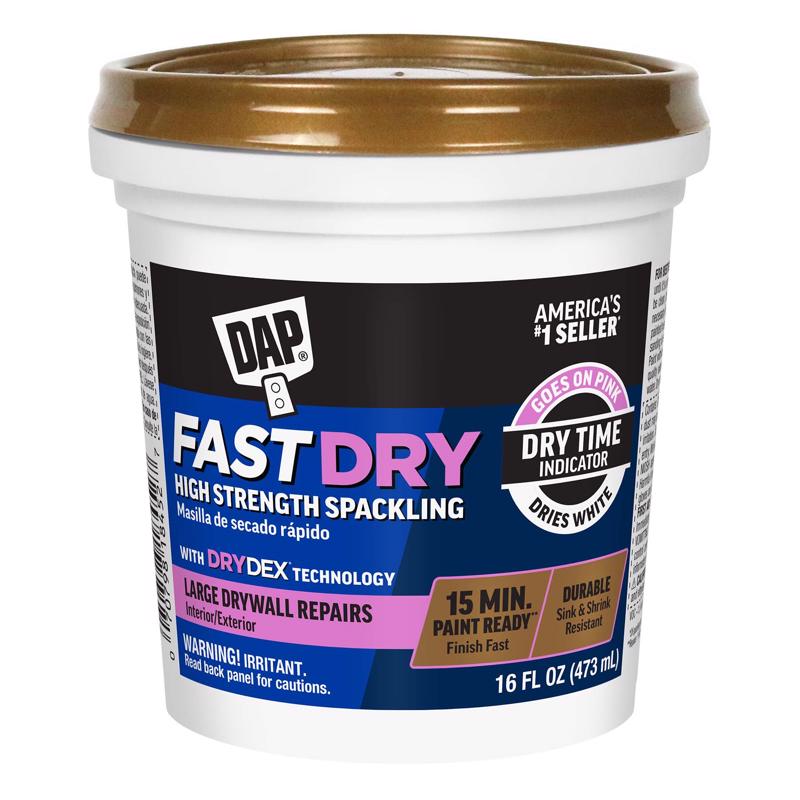 DAP Ready to Use Off-White Spackling Compound 16 oz, Pack of 12