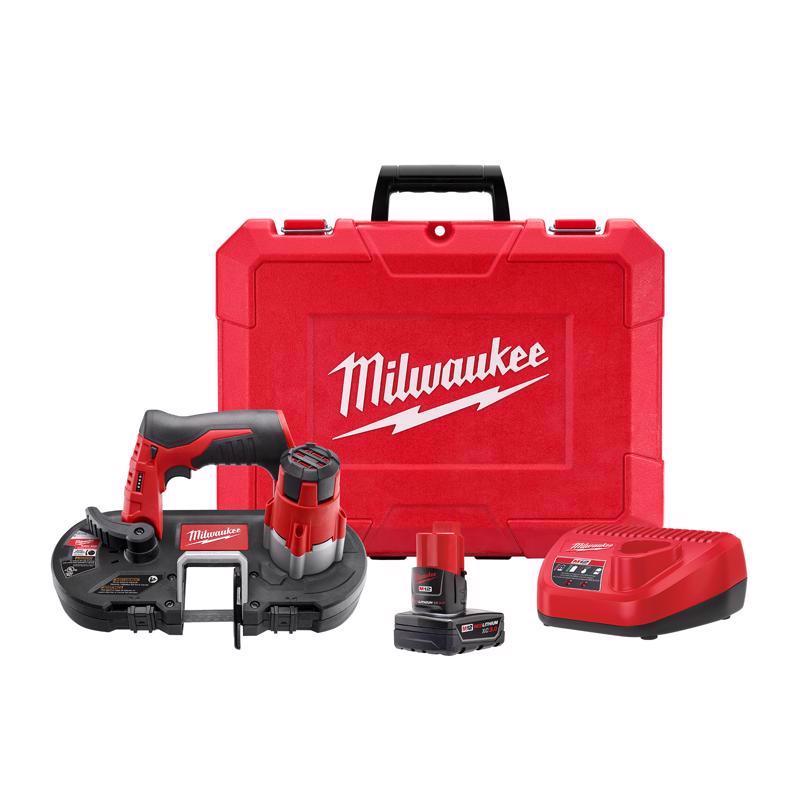 Milwaukee M12 Cordless Brushed 1-5/8 in. Band Saw Kit (Battery & Charger) 2429-21XC
