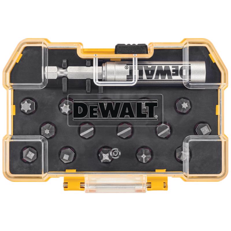 DeWalt Max Fit Assorted Screwdriver Bit Set Steel DWAMF16 16 pk