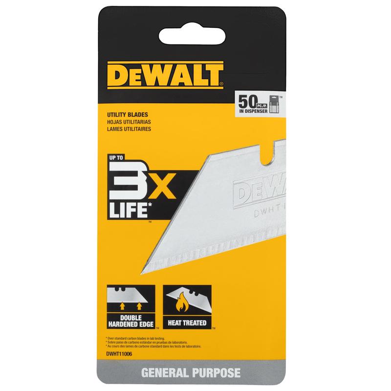 DeWalt Bi-Metal Double-Edge Utility Blade 2.4 in. L DWHT11006 50 pc
