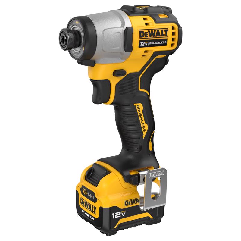 DEWALT 12V MAX XTREME 1/4 in. Cordless Brushless 3-Speed Impact Driver Kit (Battery & Charger) DCF801J1