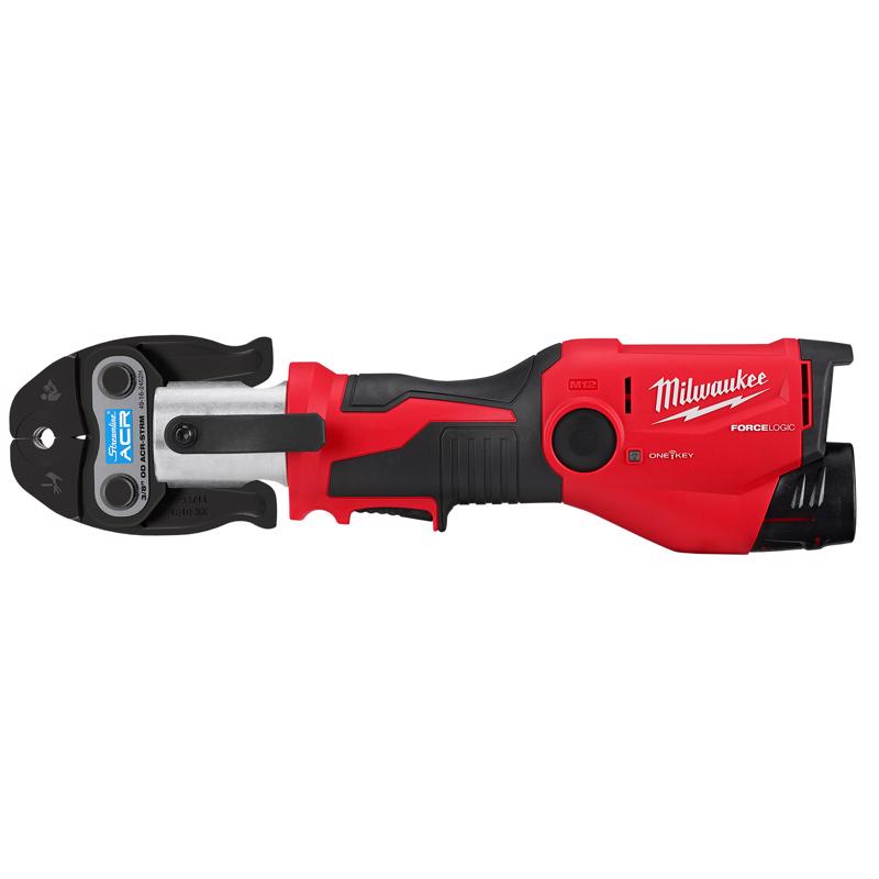 Milwaukee M12 Force Logic 1 in. Press Tool Kit Black/Red 2573-22