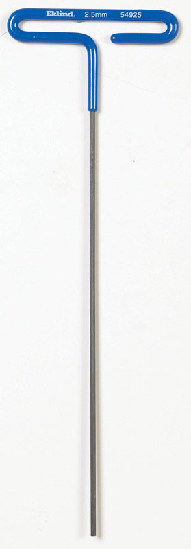 Eklind 2.5 mm Metric T-Handle Power Hex Key 54925 1 pc