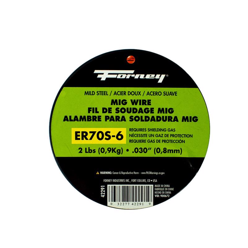 Forney ER70S-6 0.03 in. Mild Steel MIG Welding Wire 70000 psi 2 lb 42291