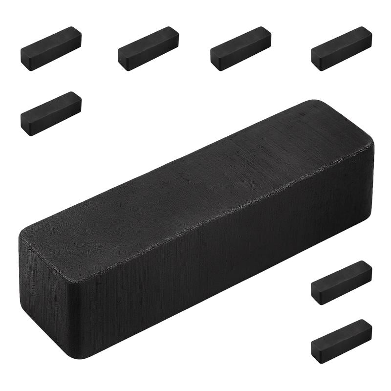 Magnet Source .875 in. L X .187 in. W Black Block Magnets 0.6 lb. pull 07001 8 pc