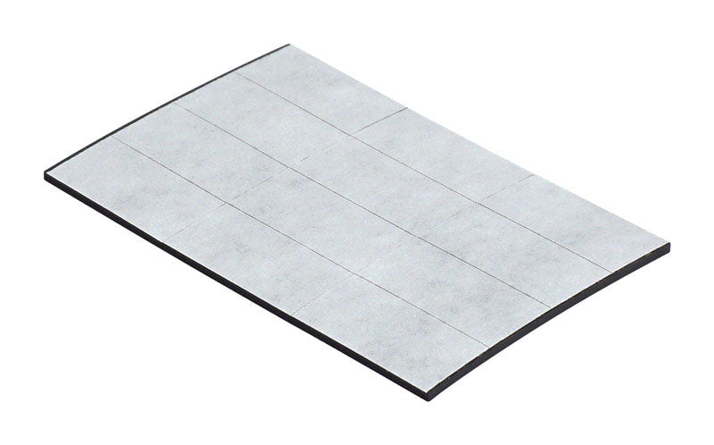 Magnet Source 1 in. L X .5 in. W Black Magnetic Tape Strips 12 07010