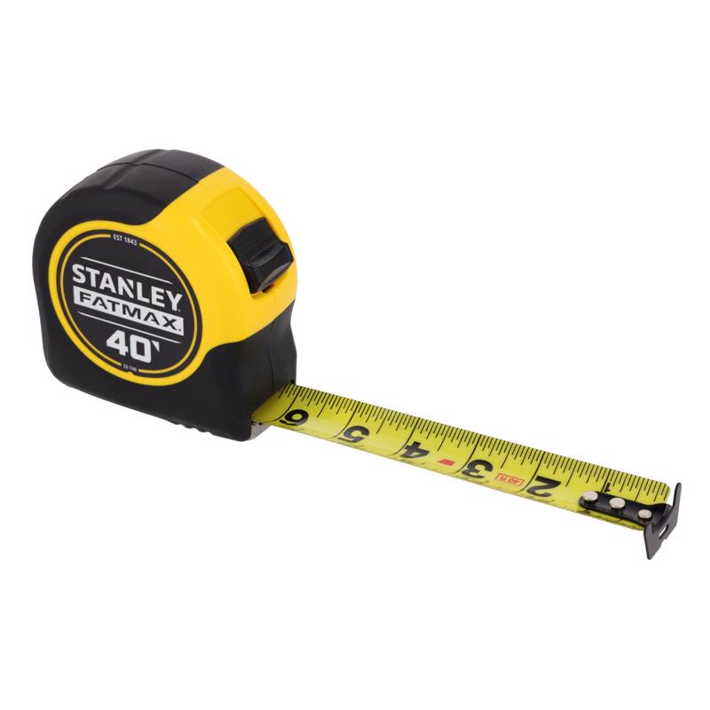 Stanley FatMax 40 ft. L X 1.25 in. W Compact Wide Blade Tape Measure 33-740THR 1 pk