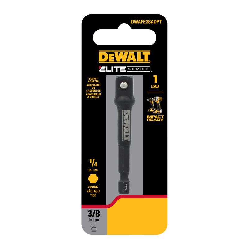 DeWalt ELITE SERIES 3 in. L X 3/8 in. drive Socket Adapter DWAFE38ADPT 1 pc