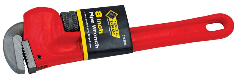 Steel Grip Pipe Wrench 8 in. L 2252609 1 pc