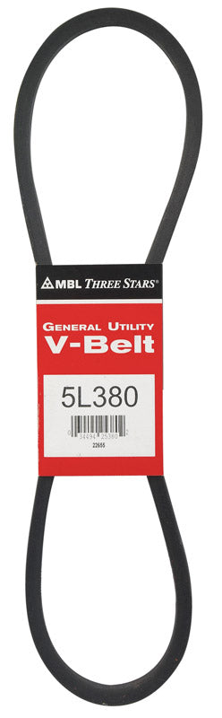 Mitsuboshi FHP General Utility V-Belt 0.63 in. W X 38 in. L For Fractional Horsepower Motors 5L380A