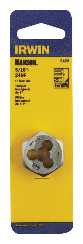 Irwin Hanson SAE 5/16 in. Hexagon Die 9429