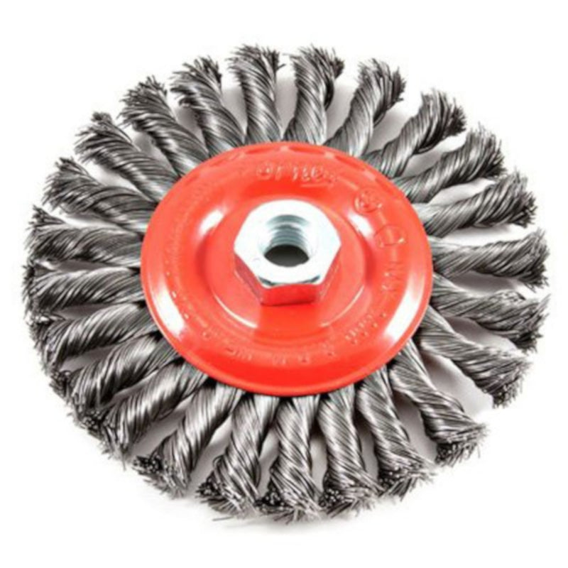 Forney 4 in. Crimped Wire Wheel Brush Metal 20000 rpm 72759 1 pc