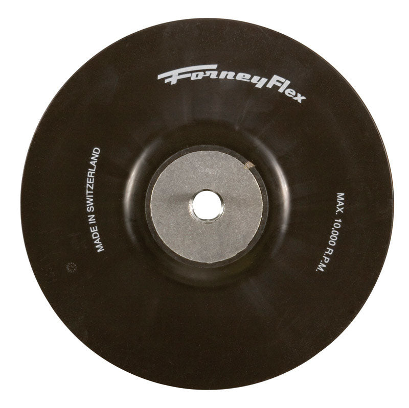 Forney 4-1/2 in. D Rubber Backing Pad 5/8 in.-11 10000 rpm 72321 1 pc