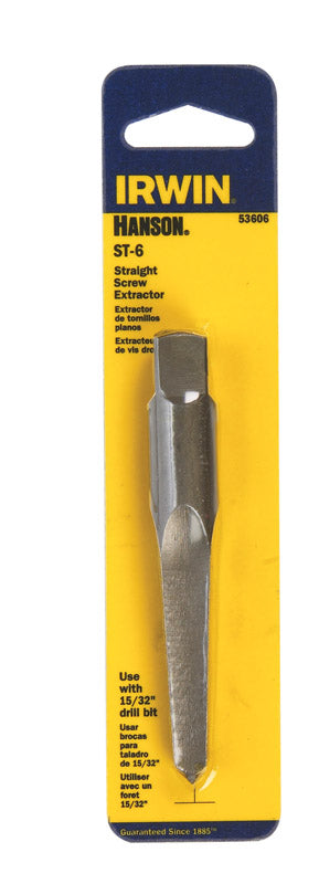Irwin Hanson 15/32 in. X 15/32 in. D Carbon Steel Straight Screw Extractor 7 in. 53606 1 pc, Pack of 3