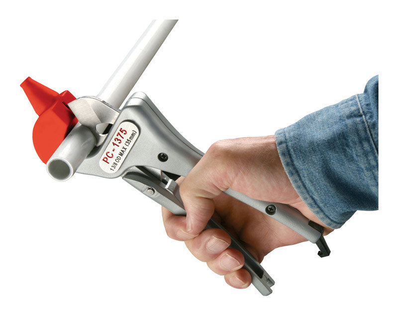 RIDGID 1-3/8 in. Plastic Pipe and Tubing Cutter Silver 23493
