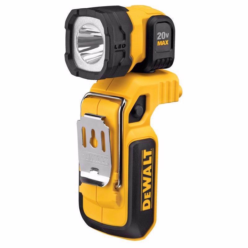 DeWalt 20V MAX 160 lm Black/Yellow LED Rechargeable Work Light Flashlight DCL044