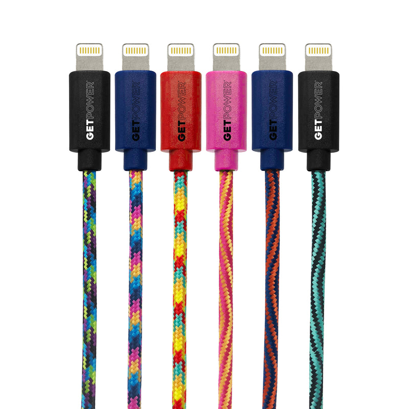 GetPower 10 ft. L Lightning to USB Cables GP-XL-BRD-L 1 pk, Pack of 24