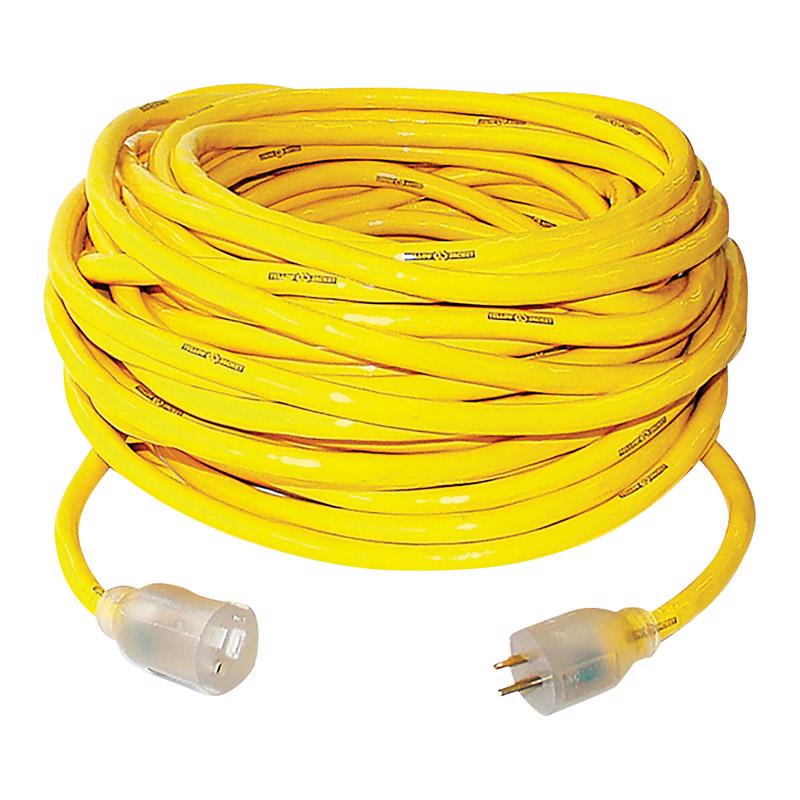 Yellow Jacket Outdoor 50 ft. L Yellow Extension Cord 10/3 SJTW 2805