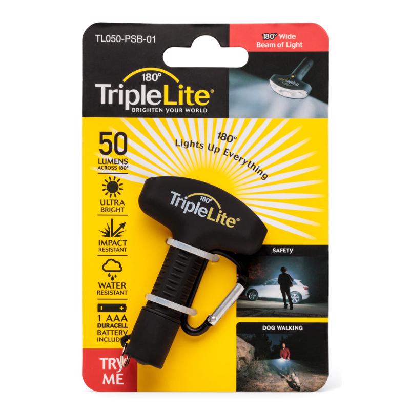 TripleLite 50 lm Black LED Flashlight AAA Battery TL050-PSB-01