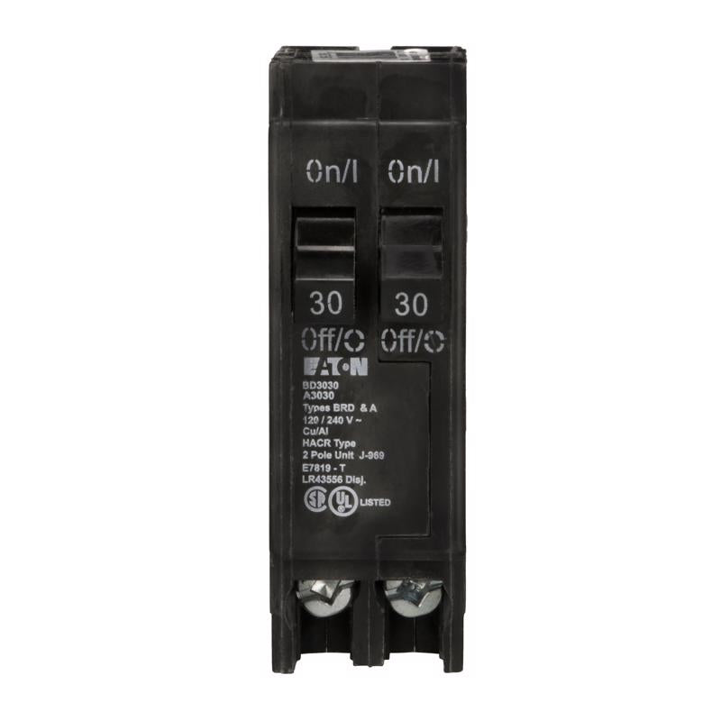 Eaton 30/30 amps Tandem 2-Pole Circuit Breaker BD3030