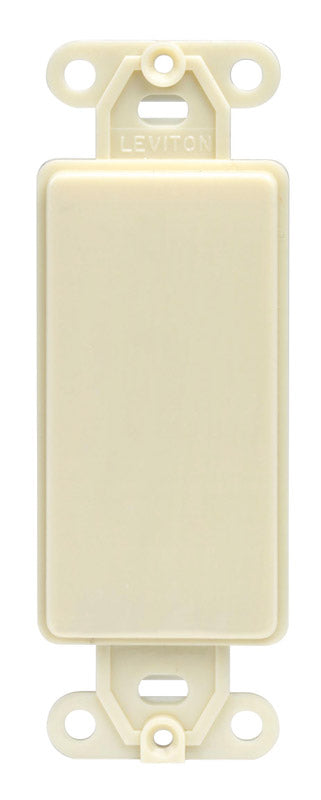 Leviton Decora Ivory 1 gang Nylon Decorator Wall Plate 80414-00I 1 pk