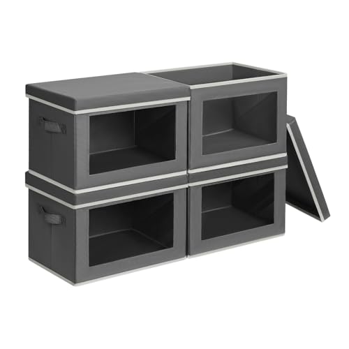 Storage Bins with Lids (4 Count)