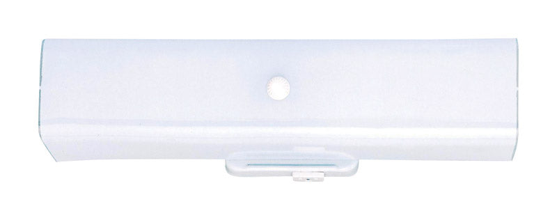 Westinghouse White 2 lights Incandescent Bathroom Channel Fixture Wall Mount 6640300