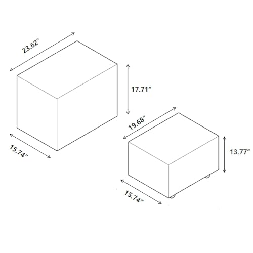 Nesting Coffee Table Set of 2 (2 Count)