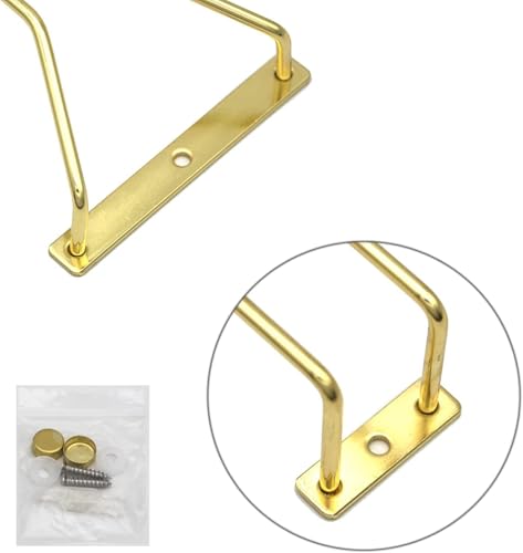 10.8 Inch Gold Wine Glass Rack (2 Count)