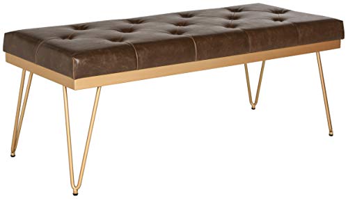 Home Collection Marcella Brown & Gold Bench