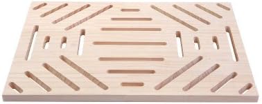 Hypeety Natural Wood Rabbit Scratch Board Bunny Scratching Pad for Rabbits Bunnies Durable Nail Trimming Teeth Grinding Indoor Play with Chew Toys