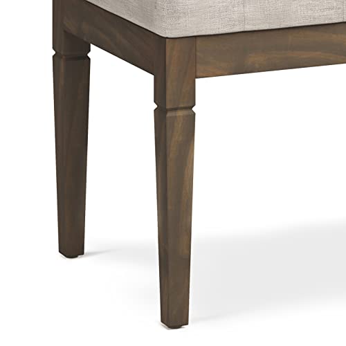 Dahlia 18" x 46" Solid Wood Outdoor Indoor Bench in Grey