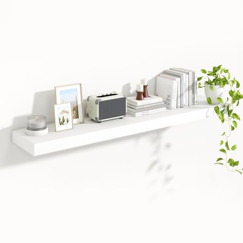 Floating Shelves 55.1" W x 10.3" D White Set of 1