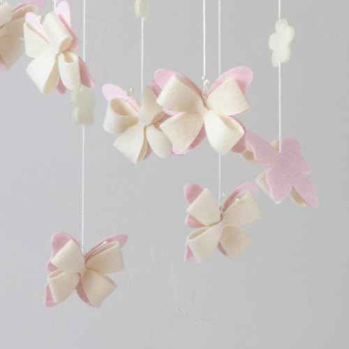 Butterfly Crib Mobile Butterfly Mobile for Crib Baby Mobile for Girls Nursery Décor